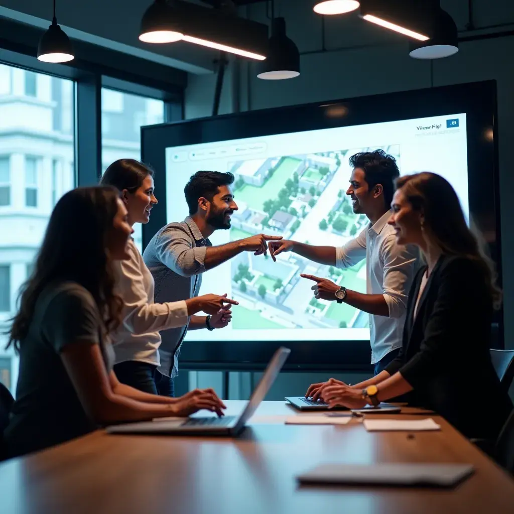 Modern office environment