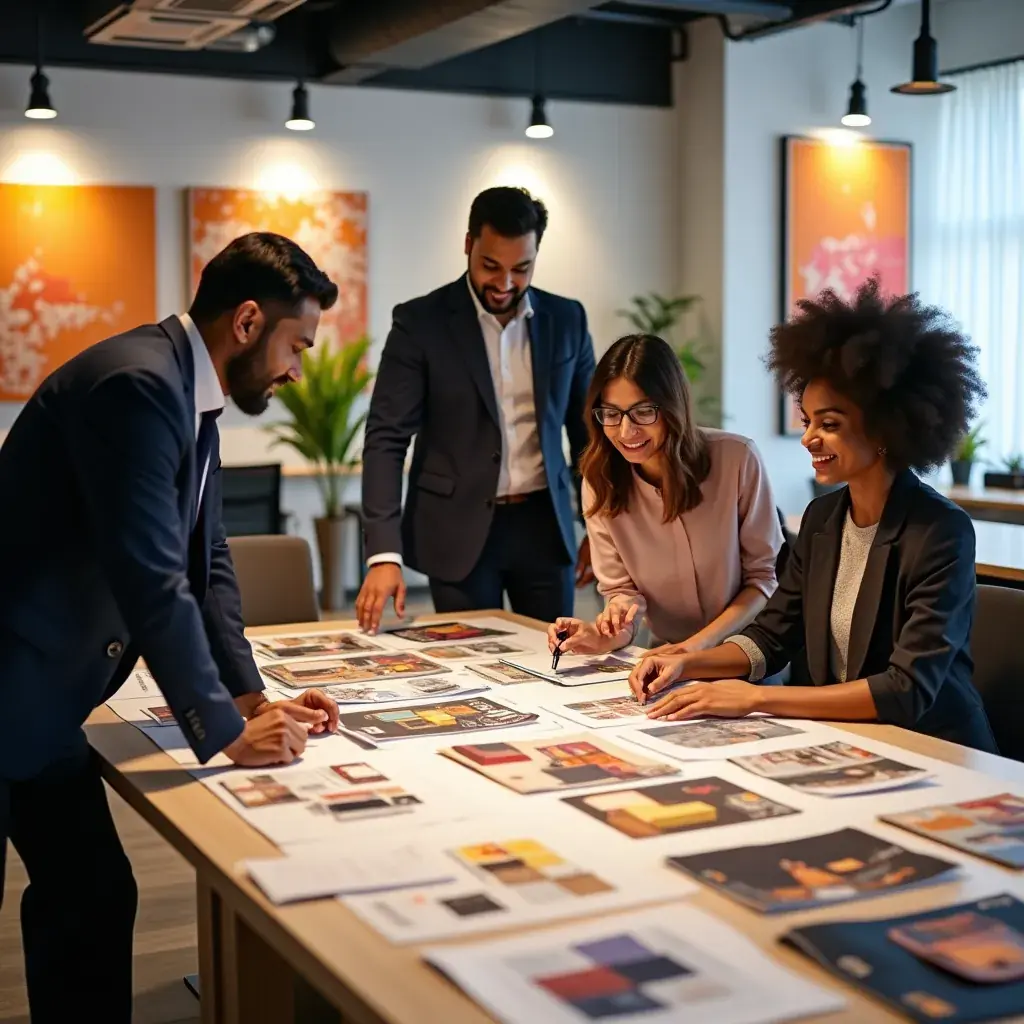 Professional team collaboration